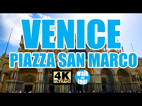 Veneza, Itália - Passeio virtual a pé pela Praça de São Marcos - com legendas ocultas - 4K UHD (60 fps)