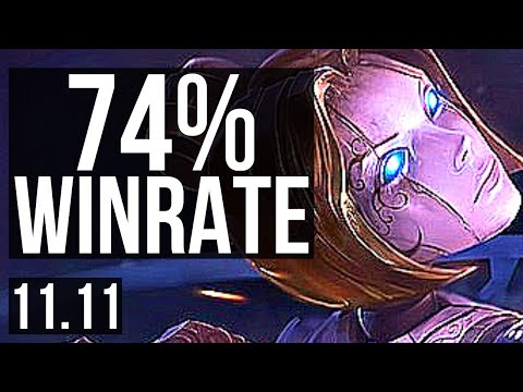ORIANNA vs EKKO (MID) | 74% winrate, 5/2/7 | EUW Challenger | v11.11