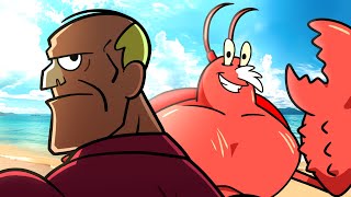 Larry the Lobster vs Mr. Poolcheck. PowerPoint Rap Battles (ft. Eric the Audible, Belle Beniko...)