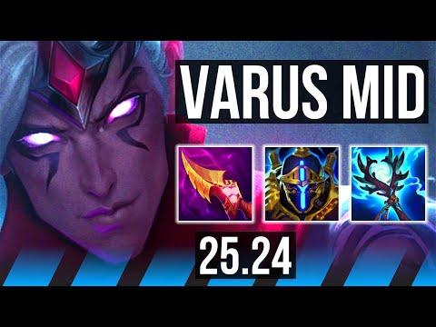 VARUS vs YONE (MID) | Good KDA: 13/1/11 | EUW Diamond | 25.24
