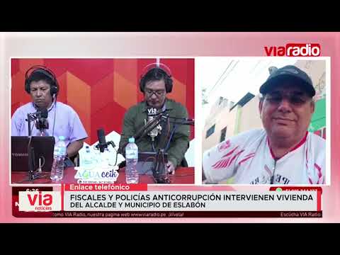 Fiscales y policías Anticorrupción intervienen vivienda del alcalde y municipio de Eslabón