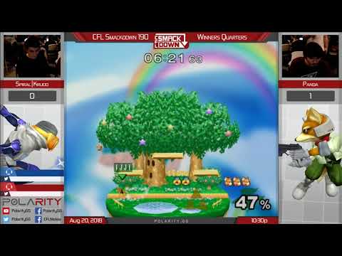 CFL Smackdown 190 Melee - SC Krudo (Sheik) vs Panda (Fox) - Winners Quarters