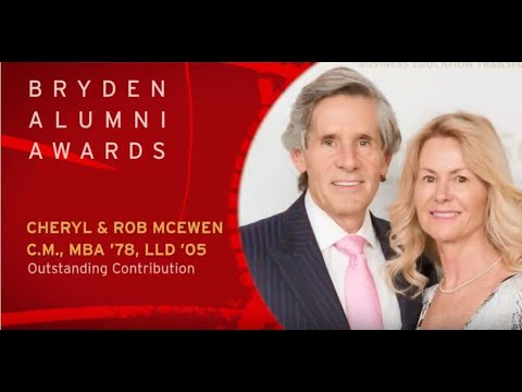 2018 Bryden Alumni Awards - Cheryl & Rob McEwen (Outstanding Contribution)
