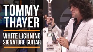 Video thumbnail for Tommy Thayer talks about his Signature White Lightning Epiphone Les Paul by Guitar Interactive Magazine