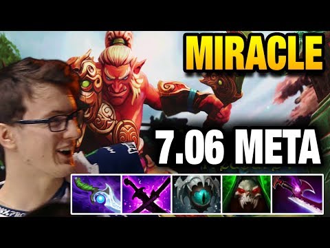 Miracle- Dota 2 [Troll Warlord] CRAZY Troll in this 7.06 META