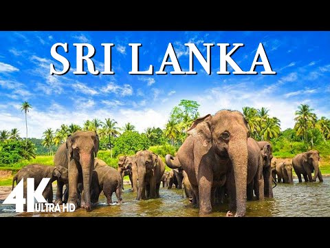 FLYING OVER SRI LANKA (4K UHD) - Peaceful Music With Wonderful Natural Landscape For Relaxation