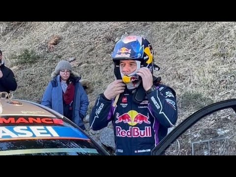 WRC Rallye Monte Carlo 2022 - Loeb, Evans, Katsuta etc. before the start of a stage