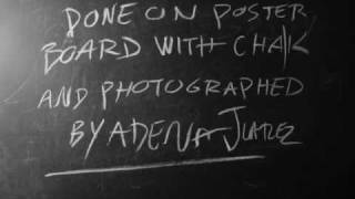 Manhole Ani DiFranco Chalk Board