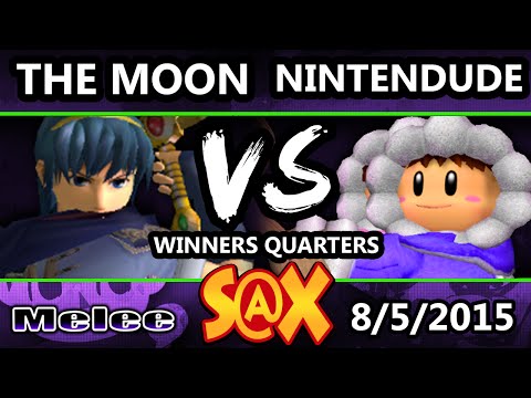 S@X - CT | The Moon (Marth) Vs. VGz | Nintendude (Ice Climbers) SSBM Winners Quarters - Smash Melee