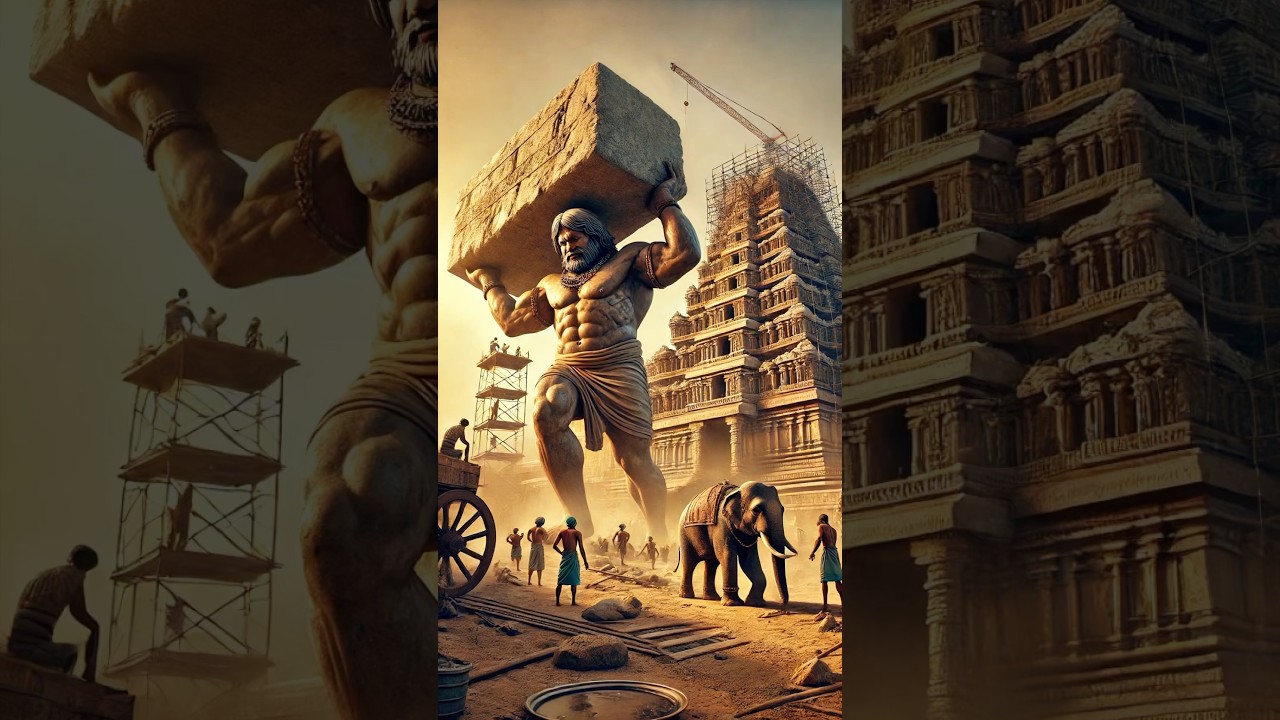 Superhumans Building Tanjore Big Temple #chola #ancient @ai-speaks10