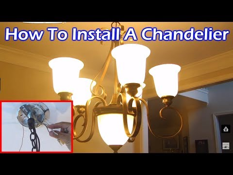 Install 6 light chandelier in dining room