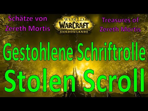 WoW - Gestohlene Schriftrolle / Stolen Scroll - Schätze von Zereth Mortis / Treasures Zereth Mortis