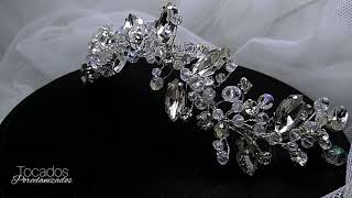 Tiara en cristal artesanal