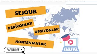 Sejour - Periyodlar /Kontenjanlar /Opsiyonlar - Periods /Allotments / Releases