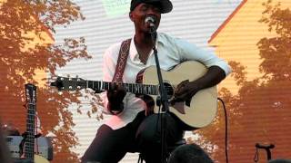Javier Colon sings Stitch by Stitch at Deer Park NY on July 9, 2011