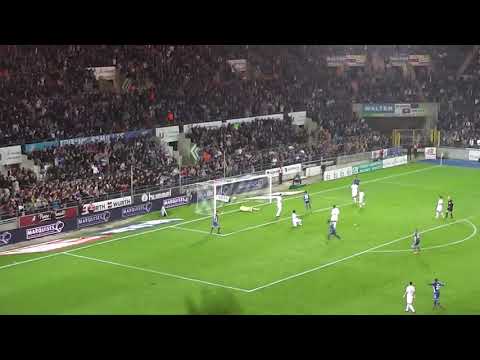 Rc Strasbourg vs Olympique de Marseille 31e J.Aholou But 2017/2018 L1