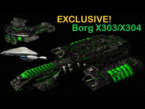 4K Borg Stargate Assimilated X304 VS Armoured Voyager - FIRST LOOK  - Star Trek Ship Battles
