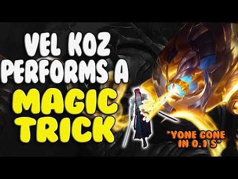 YONE HAS INVISIBILITY!? VEL'KOZ WITH 200IQ MAGIC TRICK | Azzapp Vel'Koz Gameplay