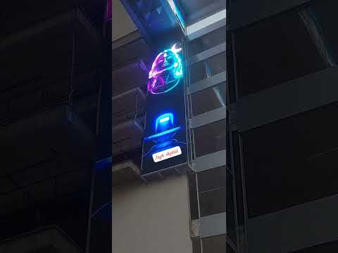 Wall Mounted 16 mm LED Display Screen, For Outdoor