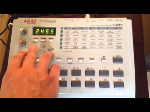 Akai s20 sampler demo