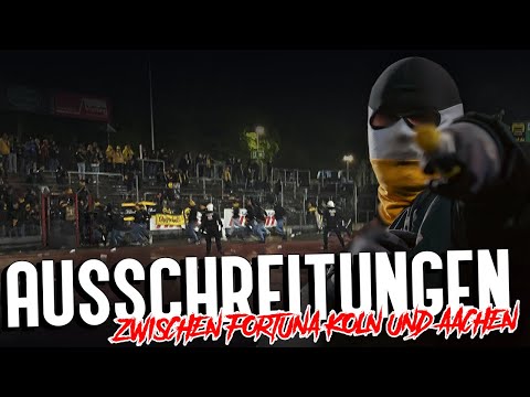 Ausschreitungen zwischen Fortuna Köln und Aachen!