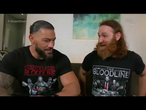 Roman Reigns- Sami Zayn Backstage Segment in His Hometown (Montreal Canada) 2022