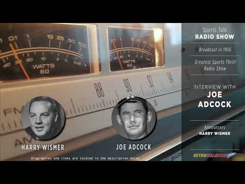 1956 • Baseball Clip • Joe Adcock Interview - Radio