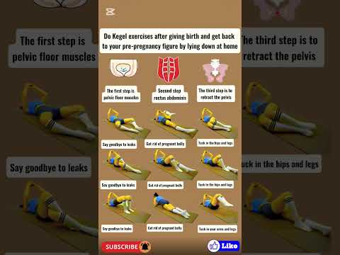 Tighten & Tone After Baby: Simple Kegel Exercises to Restore Your Figure While Lying Down!#shorts