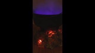 DIY HALLOWEEN - DIY glowing coals AND smoking  witch's cauldron - FULL TUTORIAL ON MY CHANNEL