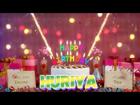 HURIYA Happy Birthday Song with Names 🌟 Happy Birthday to You