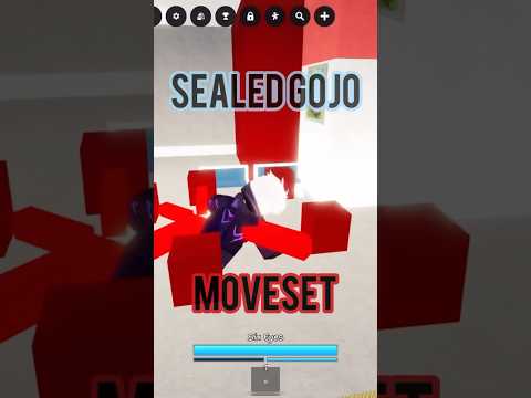 [SKILL BUILDER] Sealed Gojo Moveset In JJS#roblox #jujutsushenanigans