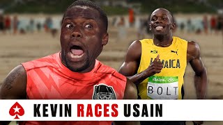 Kevin Hart Races Usain Bolt | PokerStars