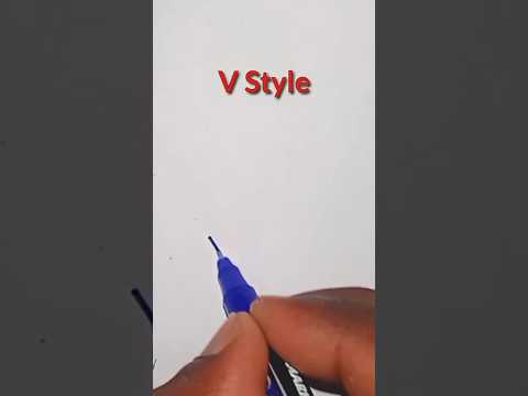 Beautiful V Letter ! Signature 😱 || V Signature Style #viral #lettering #shorts #short #trending