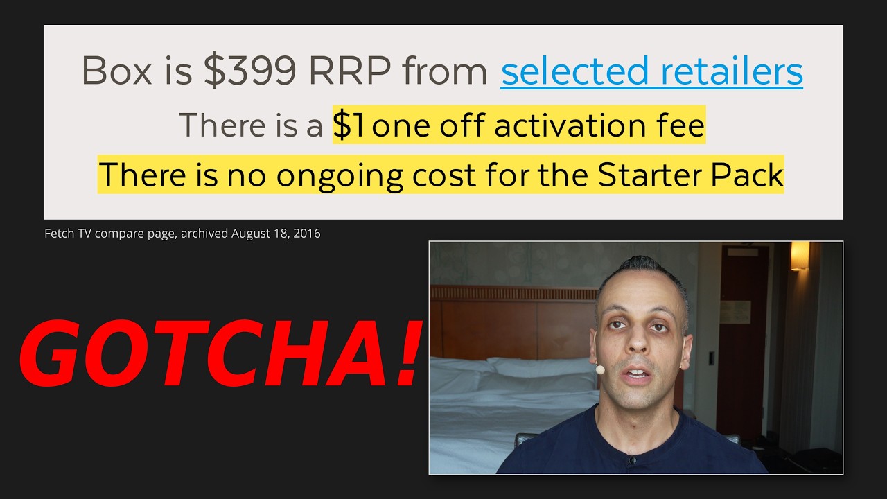 FetchTV says I'm "inaccurate & unfair"... you want to play? LET'S GO! 😤