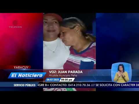 21 familias evacuadas en Arenales, Yaracuy – El Noticiero emisión meridiana 10/07/25