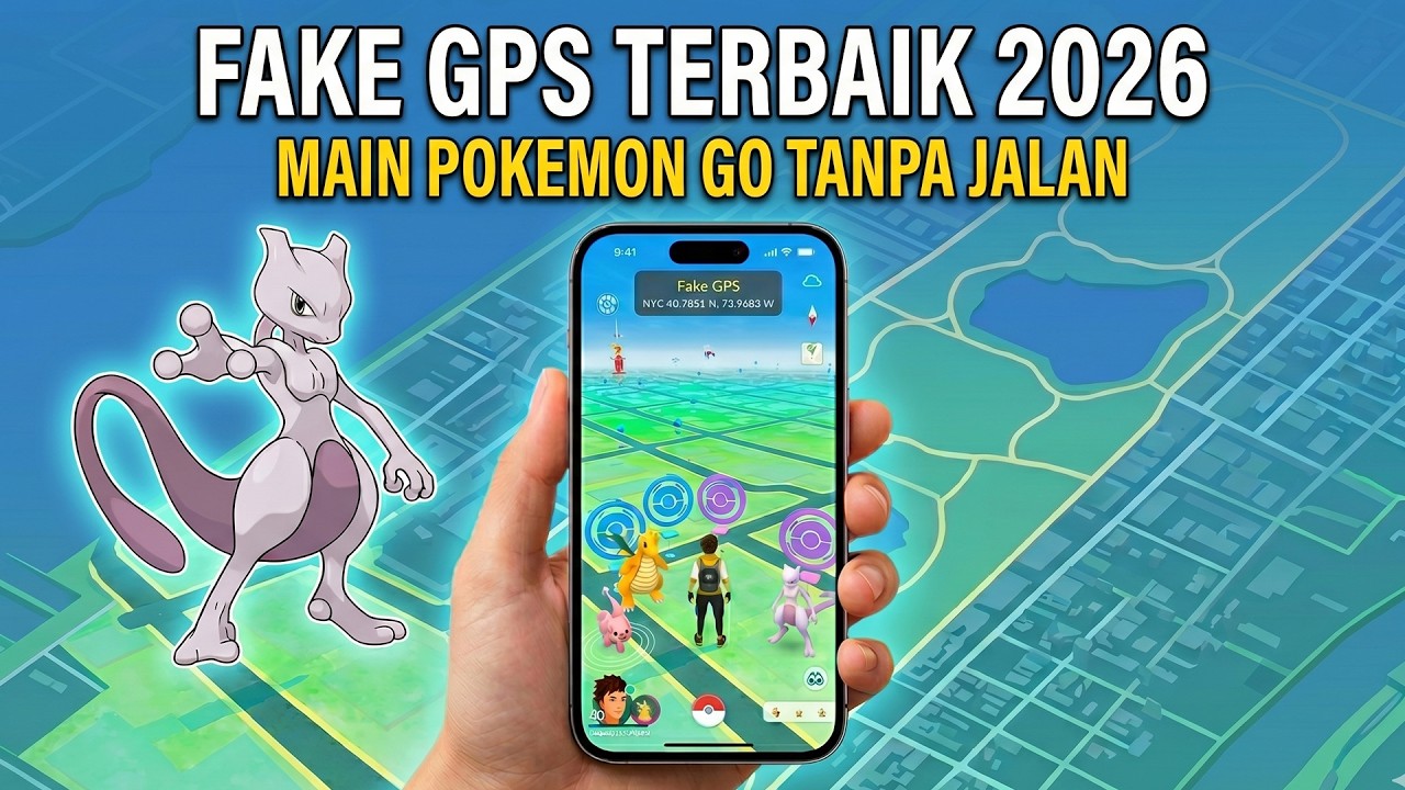 MAIN POKEMON GO TANPA JALAN MAKIN MUDAH! Cobain ANYGO Fake GPS Terbaik 2026 Untuk iPhone Dan Android