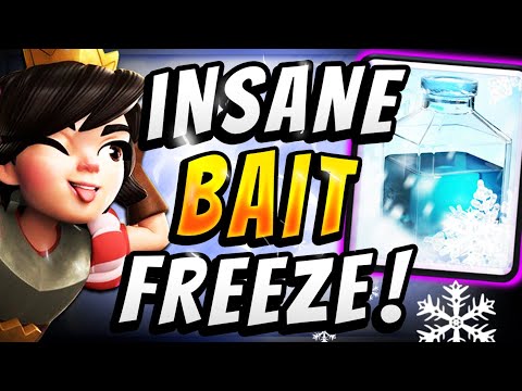 NO ONE EXPECTS THIS DECK! LOG BAIT GRAVEYARD FREEZE! — Clash Royale