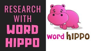 Research with Word Hippo for Merch by Amazon