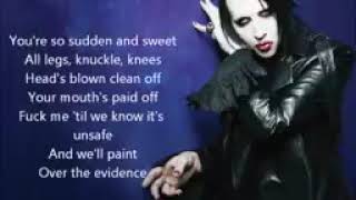 marilyn manson evidence lyrics video