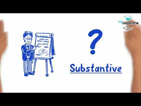 Was sind Substantive?