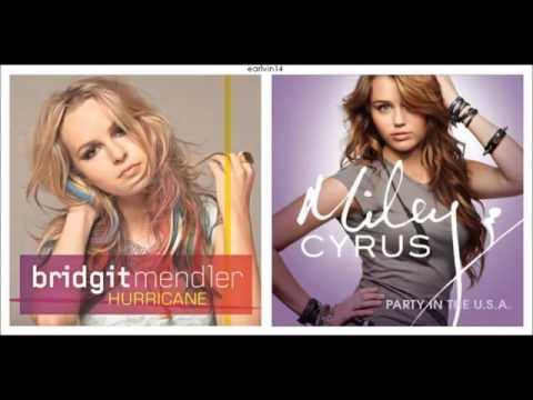 ▶ Hurricane vs Party In the U S A Mashup Bridgit Mendler & Miley Cyrus