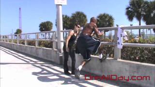 Dre Baldwin: Single Leg Suspended Curb Squats Pt. 1 | Jumping Vertical Workout Training NBA Athlete