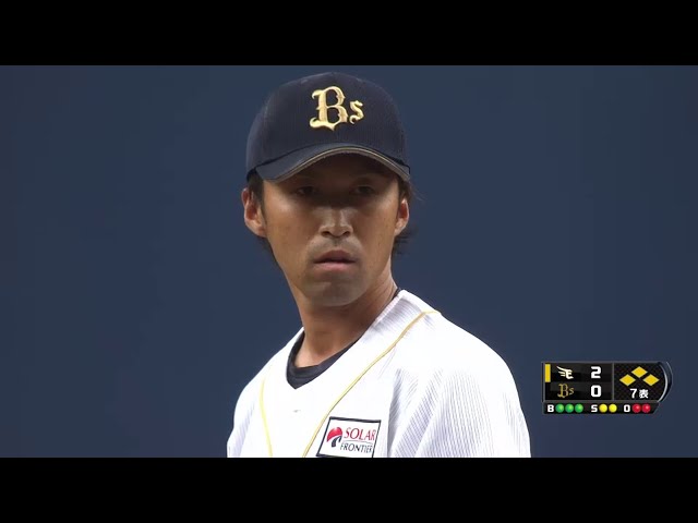 7回表 待望の1軍昇格を果たしたバファローズ榊原が好救援!! 2014/7/14 Bs-E