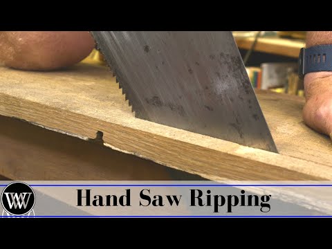 How to Rip a Board With a Hand Saw