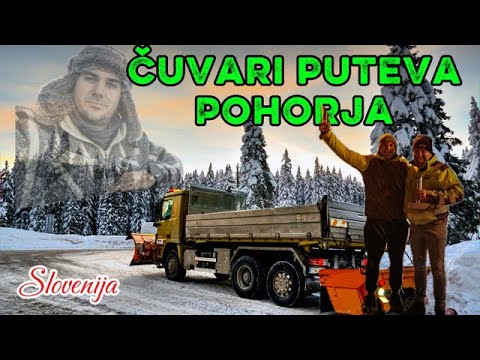 Pohorje pod snegom | Pogled iz kabine zimske službe | SLO