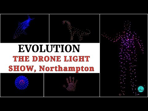 Celestial Evolution The Drone Light Show Northampton |Drones Display cinch Stadium Franklins Gardens