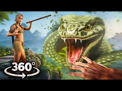 VR 360 TITANOBOA ON SNAKE ISLAN 3 - Escaping the Pirates VIRTUAL REALITY 4K