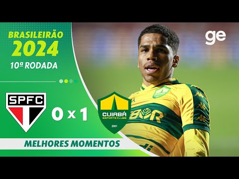 Gols e lances de São Paulo x Cuiabá