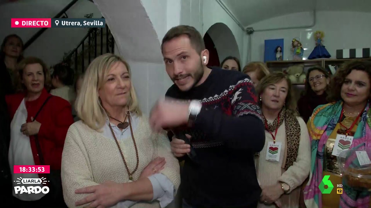 Una asociación de ayuda de Utrera logra 20.000 euros en la Lotería, en 'Liarla Pardo'