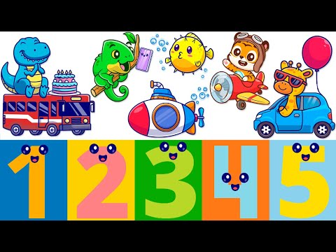 Cantecel despre Cifre - Numerele de la 1 la 5 - Cantece pentru copii